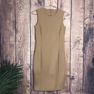 Vintage Spiegel Sheath Dress 4P Nude Color Stretch